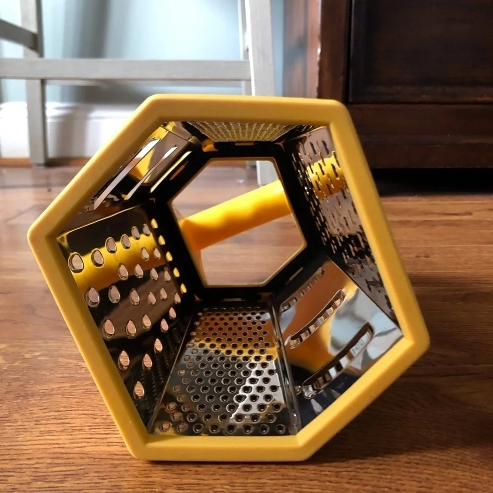 Yellow veggie and cheese grader